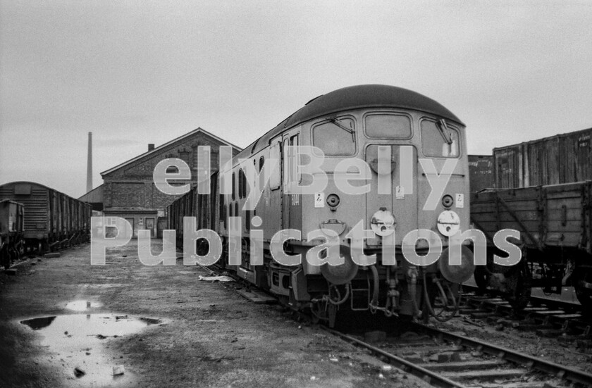 LPPC DSL BW 0659 
 Sulzer Class 24 5044 is seen at Chester some time in 1973. The loco was repainted into BR Blue and given the TOPS number 24044 in April 1974, but was only to last a couple more years in BR service, being withdrawn in January 1976 and cut up at Swindon works in January 1977. This picture sums up the state of BR in the early 1970s, still pretty much operating as it did in steam days. 
 Keywords: Digital, Rights Managed, Stock