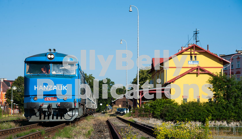 LPAP-EUR-CO-0048 
 Private freight loco, 749262 was hired for a tour, and is seen at As Mesto, 2nd July 2014. 
 Keywords: Czech, Czechoslovakia, Passenger, Colour, 2014