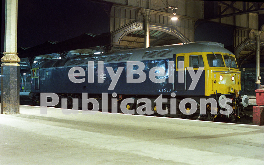 LPAP-DSL-CO-0099 
 Resplendent in Norwich, 1st Dec 84 is 47581 'Geat Eastern', the pride of Stratford's Class 47 fleet. 
 Keywords: BR, Eastern, LNER, Norfolk, Norwich, Diesel, BR, Passenger, Colour, Class47, 47581, D1764, TI, 1984