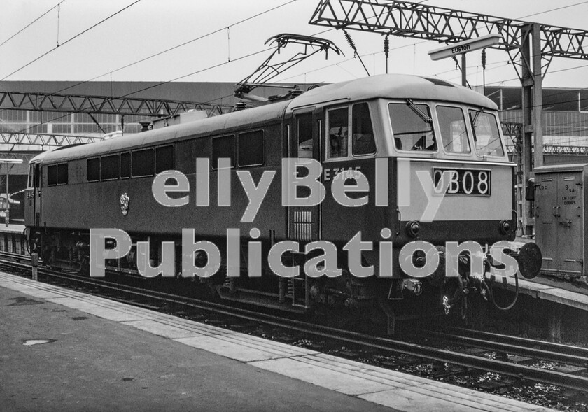 LPPC DSL CO 0140-Edit 
 At the time, in 1966, a leading UK motoring magazine described a journey into London from the north-west as continuing at three-figure speeds even as far as Queens Park. An imaginary pipe-dream? No! I was on a train! For this to happen when most commentators only referred to BR in the customary curly sandwiches mode was remarkable so the impact of AC electrification of the West Coast main-line cannot be under-estimated. Not surprising when you see this splendid example of exactly what a modern railway should look like in the 60s as a superb AL6 Class 86 (E3145, later 86014/314/414/614) in blue with cast emblem and numbers waits to move off from Euston. 
 Keywords: Digital, Rights Managed, Stock