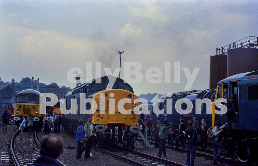 LPAP-DSL-CO-0033 
 Norwich Crown Point Open Day 1983, see's 56088, 58003, 37110, D9000 and 86311, 24th September 1983. 
 Keywords: BR, Eastern, LNER, Norfolk, Norwich, Diesel, BR, Shed, Colour, Class37, 37110, D6810, MR, 1983