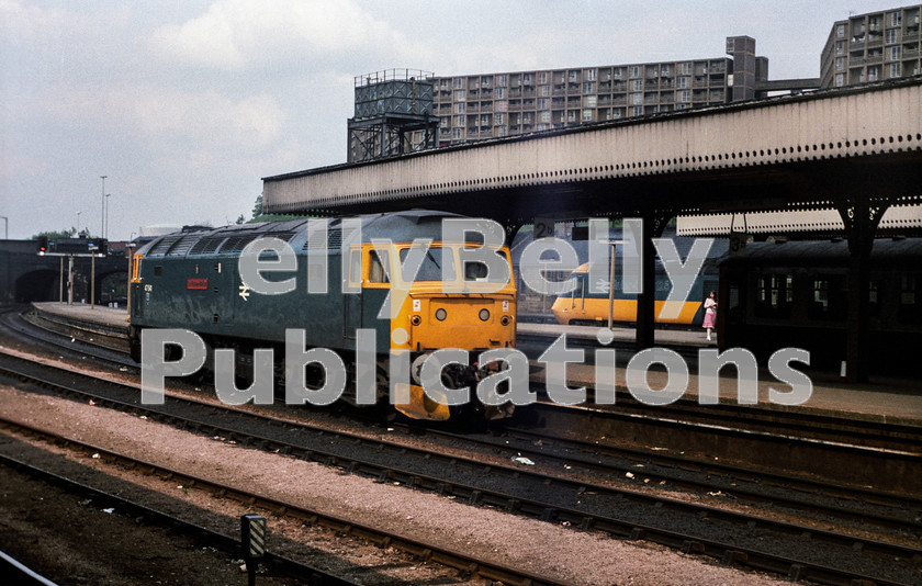 LPAP-DSL-CO-0014 
 A clean 47541 'The Queen Mother', with mini snowploughs, runs around it's train at Sheffield, , 31st May 1983. 
 Keywords: BR, Midland, LMS, Yorkshire, Sheffield, Diesel, BR, Passenger, Colour, Class47, 47541, D1755, YK, 1983